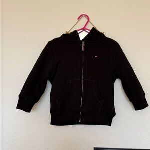 Tommy Hilfiger Kids Black Zip-Up Hoodie